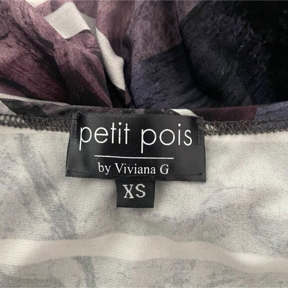 Petit Pois by Viviana G Size XS  Top Blouse Long Sleeve Abstract Art Boho - Picture 7 of 9